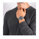 Buy Shop Tommy Hilfiger Jackson Quartz Black Dial Silver Steel Strap Watch for Men - 1791243 USA Online
