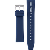 Buy Shop Tommy Hilfiger Jackson Silver Dial Black Leather Strap Watch for Men - 1791240 USA Online