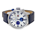 Buy Shop Tommy Hilfiger Jackson Silver Dial Black Leather Strap Watch for Men - 1791240 USA Online