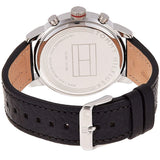 Buy Shop Tommy Hilfiger Jake Chronograph Black Dial Black Leather Strap Watch for Men - 1791232 USA Online
