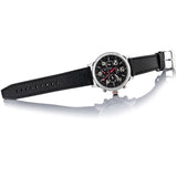 Buy Shop Tommy Hilfiger Jake Chronograph Black Dial Black Leather Strap Watch for Men - 1791232 USA Online