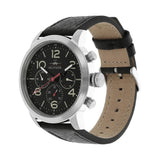 Buy Shop Tommy Hilfiger Jake Chronograph Black Dial Black Leather Strap Watch for Men - 1791232 USA Online