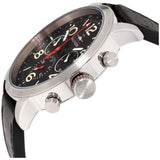 Buy Shop Tommy Hilfiger Jake Chronograph Black Dial Black Leather Strap Watch for Men - 1791232 USA Online