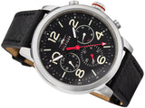 Buy Shop Tommy Hilfiger Jake Chronograph Black Dial Black Leather Strap Watch for Men - 1791232 USA Online