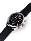 Buy Shop Tommy Hilfiger Jake Chronograph Black Dial Black Leather Strap Watch for Men - 1791232 USA Online