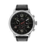Buy Shop Tommy Hilfiger Jake Chronograph Black Dial Black Leather Strap Watch for Men - 1791232 USA Online