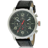 Buy Shop Tommy Hilfiger Jake Chronograph Black Dial Black Leather Strap Watch for Men - 1791232 USA Online