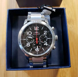 Buy Shop Tommy Hilfiger Jake Chronograph Black Dial Silver Steel Strap Watch for Men - 1791234 USA Online