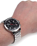 Buy Shop Tommy Hilfiger Jake Chronograph Black Dial Silver Steel Strap Watch for Men - 1791234 USA Online