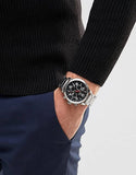 Buy Shop Tommy Hilfiger Jake Chronograph Black Dial Silver Steel Strap Watch for Men - 1791234 USA Online