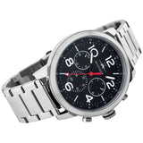 Buy Shop Tommy Hilfiger Jake Chronograph Black Dial Silver Steel Strap Watch for Men - 1791234 USA Online