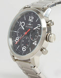 Buy Shop Tommy Hilfiger Jake Chronograph Black Dial Silver Steel Strap Watch for Men - 1791234 USA Online