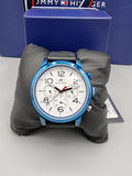Buy Shop Tommy Hilfiger Jake Multi Function Quartz White Dial Black Leather Strap Watch for Men - 1791235 USA Online