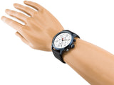 Buy Shop Tommy Hilfiger Jake Multi Function Quartz White Dial Black Leather Strap Watch for Men - 1791235 USA Online
