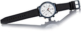 Buy Shop Tommy Hilfiger Jake Multi Function Quartz White Dial Black Leather Strap Watch for Men - 1791235 USA Online