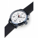 Buy Shop Tommy Hilfiger Jake Multi Function Quartz White Dial Black Leather Strap Watch for Men - 1791235 USA Online
