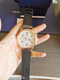 Buy Shop Tommy Hilfiger Jake Multifunction White Dial Black Leather Strap Watch for Men - 1791236 USA Online