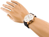 Buy Shop Tommy Hilfiger Jake Multifunction White Dial Black Leather Strap Watch for Men - 1791236 USA Online