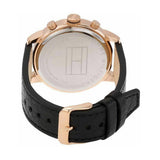 Buy Shop Tommy Hilfiger Jake Multifunction White Dial Black Leather Strap Watch for Men - 1791236 USA Online