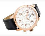Buy Shop Tommy Hilfiger Jake Multifunction White Dial Black Leather Strap Watch for Men - 1791236 USA Online