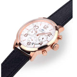 Buy Shop Tommy Hilfiger Jake Multifunction White Dial Black Leather Strap Watch for Men - 1791236 USA Online