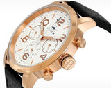 Buy Shop Tommy Hilfiger Jake Multifunction White Dial Black Leather Strap Watch for Men - 1791236 USA Online