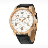Buy Shop Tommy Hilfiger Jake Multifunction White Dial Black Leather Strap Watch for Men - 1791236 USA Online