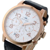 Buy Shop Tommy Hilfiger Jake Multifunction White Dial Black Leather Strap Watch for Men - 1791236 USA Online