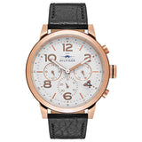 Buy Shop Tommy Hilfiger Jake Multifunction White Dial Black Leather Strap Watch for Men - 1791236 USA Online