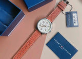 Buy Shop Tommy Hilfiger Jake Multifunction White Dial Brown Leather Strap Watch for Men - 1791230 USA Online