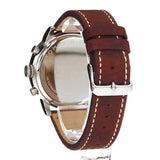 Buy Shop Tommy Hilfiger Jake Multifunction White Dial Brown Leather Strap Watch for Men - 1791230 USA Online