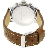 Buy Shop Tommy Hilfiger Jake Multifunction White Dial Brown Leather Strap Watch for Men - 1791230 USA Online