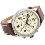 Buy Shop Tommy Hilfiger Jake Multifunction White Dial Brown Leather Strap Watch for Men - 1791230 USA Online