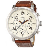Buy Shop Tommy Hilfiger Jake Multifunction White Dial Brown Leather Strap Watch for Men - 1791230 USA Online