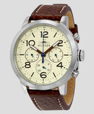 Buy Shop Tommy Hilfiger Jake Multifunction White Dial Brown Leather Strap Watch for Men - 1791230 USA Online