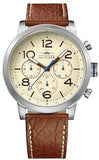 Buy Shop Tommy Hilfiger Jake Multifunction White Dial Brown Leather Strap Watch for Men - 1791230 USA Online