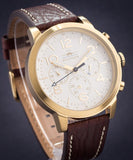 Buy Shop Tommy Hilfiger Jake Quartz White Dial Brown Leather Strap Watch for Men - 1791231 USA Online