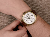 Buy Shop Tommy Hilfiger Jake Quartz White Dial Brown Leather Strap Watch for Men - 1791231 USA Online