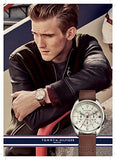 Buy Shop Tommy Hilfiger Jake Quartz White Dial Brown Leather Strap Watch for Men - 1791231 USA Online