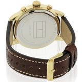 Buy Shop Tommy Hilfiger Jake Quartz White Dial Brown Leather Strap Watch for Men - 1791231 USA Online
