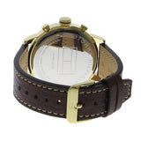 Buy Shop Tommy Hilfiger Jake Quartz White Dial Brown Leather Strap Watch for Men - 1791231 USA Online