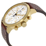 Buy Shop Tommy Hilfiger Jake Quartz White Dial Brown Leather Strap Watch for Men - 1791231 USA Online