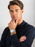 Buy Shop Tommy Hilfiger Jake Quartz White Dial Silver Mesh Bracelet Watch for Men - 1791233 USA Online