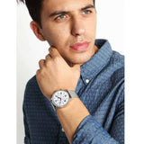 Buy Shop Tommy Hilfiger Jake Quartz White Dial Silver Mesh Bracelet Watch for Men - 1791233 USA Online