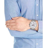 Buy Shop Tommy Hilfiger Jake Quartz White Dial Silver Mesh Bracelet Watch for Men - 1791233 USA Online