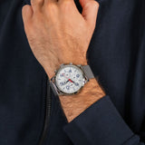 Buy Shop Tommy Hilfiger Jake Quartz White Dial Silver Mesh Bracelet Watch for Men - 1791233 USA Online