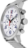 Buy Shop Tommy Hilfiger Jake Quartz White Dial Silver Mesh Bracelet Watch for Men - 1791233 USA Online