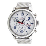 Buy Shop Tommy Hilfiger Jake Quartz White Dial Silver Mesh Bracelet Watch for Men - 1791233 USA Online