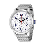 Buy Shop Tommy Hilfiger Jake Quartz White Dial Silver Mesh Bracelet Watch for Men - 1791233 USA Online
