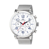 Buy Shop Tommy Hilfiger Jake Quartz White Dial Silver Mesh Bracelet Watch for Men - 1791233 USA Online